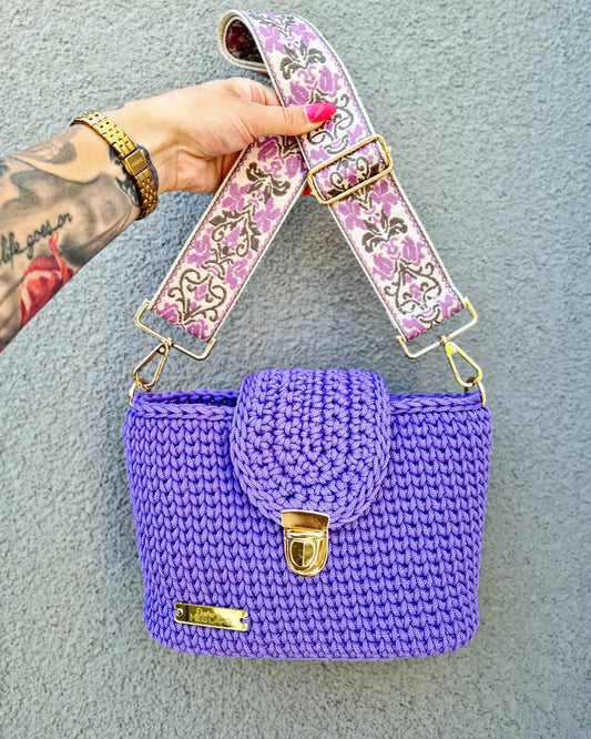 Sac bandoulière violet