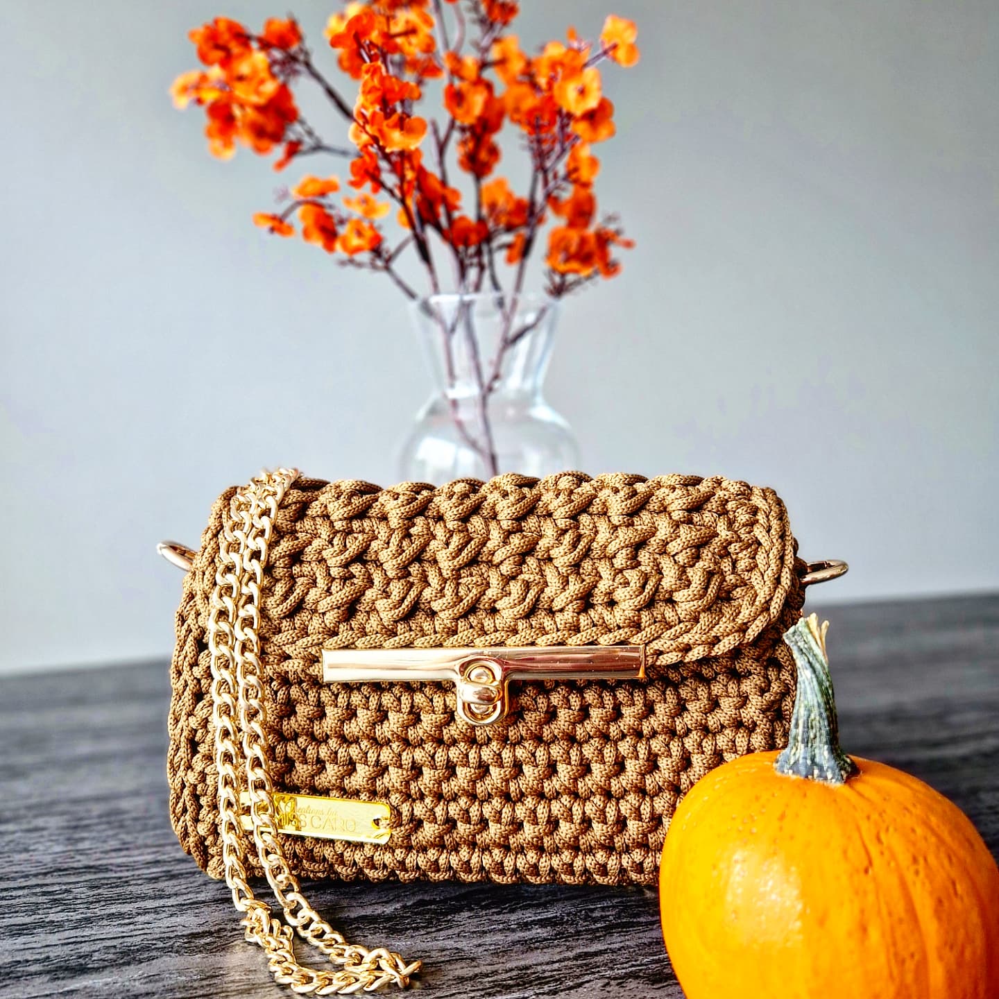 Petit sac bandoulière Caramel