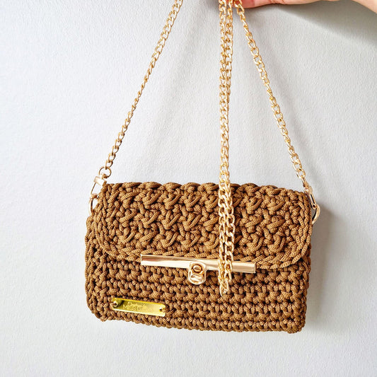 Petit sac bandoulière Caramel